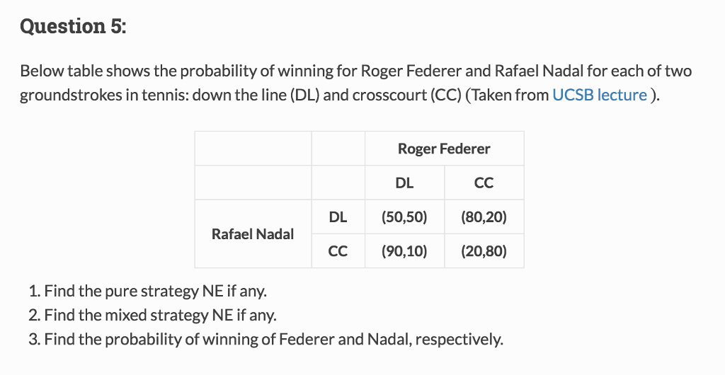 Question 5 Below Table Shows The Probability Of Chegg Com