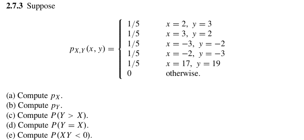 Solved 2 7 3 Suppose 1 5 1 5 1 5 X 3 Y 2 X 3 Y 2 X 2 Chegg Com