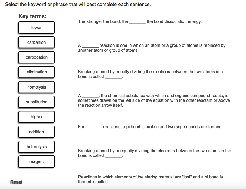 Solved Select The Keyword Or Phrase That Will Best Comple