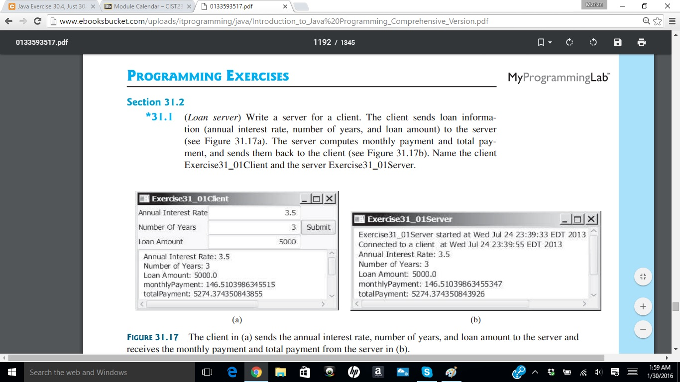 Solved Marian G Java Exercise 30 4 Just 30 ㅮ Module Chegg Com