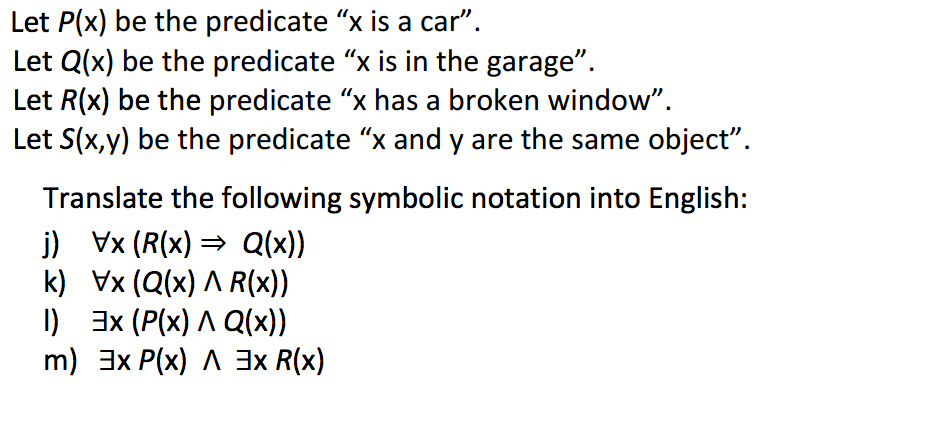 Solved Let P X Be The Predicate X Is A Car Let Q X B Chegg Com