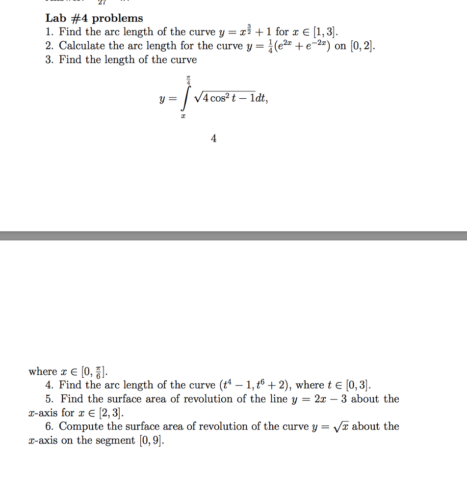 Solved Find The Arc Length Of The Curve Y X 3 2 1 For X Chegg Com