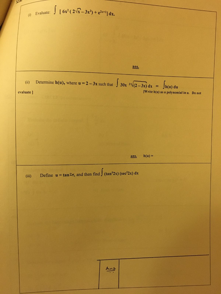 Evaluate Integral 6x 2 2 Squareroot X 3x 3 Chegg Com