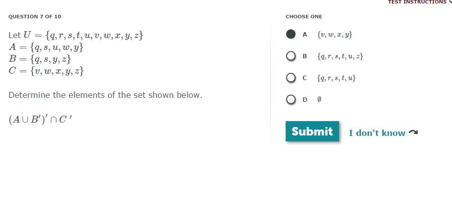 Solved Let U Q R S T U V W X Y Z A Q S Chegg Com