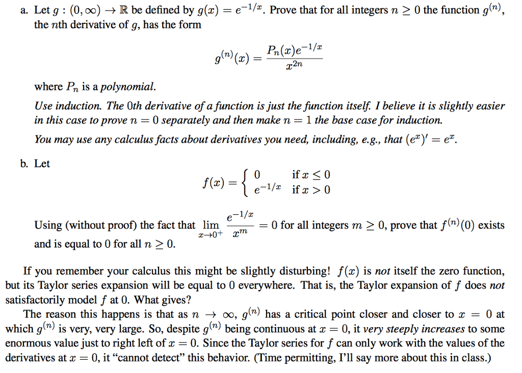 Solved Let G 0 Infinity Rightarrow R Be Defined By G Chegg Com