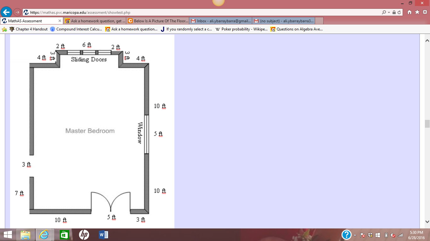 Solved Below Is A Picture Of The Floor Plan For Your Mast