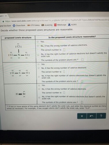 Solved Decide Whether These Proposed Lewis Structures Are Chegg Com