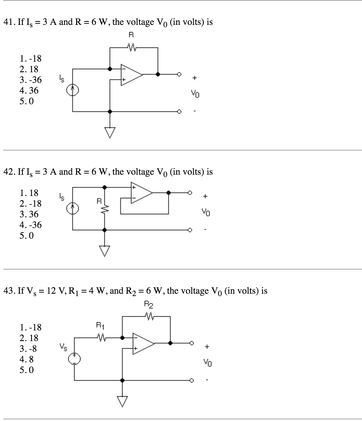 Solved 23 If Vs 6 V R 2 W And M 8 The Voltage Chegg Com