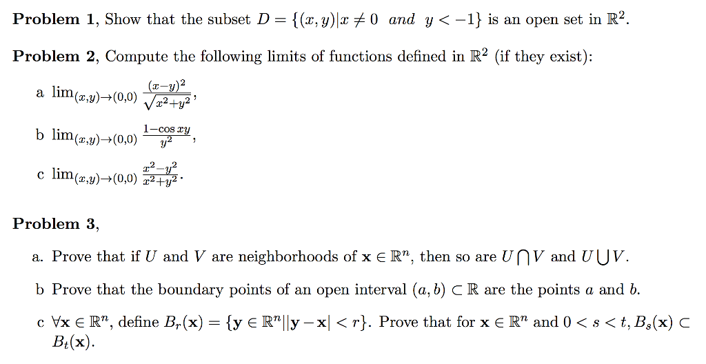 Show That The Subset D X Y X Notequalto 0 And Chegg Com