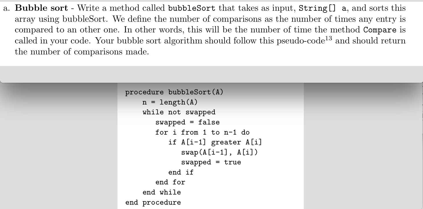 Working procedure of Bubble Sort