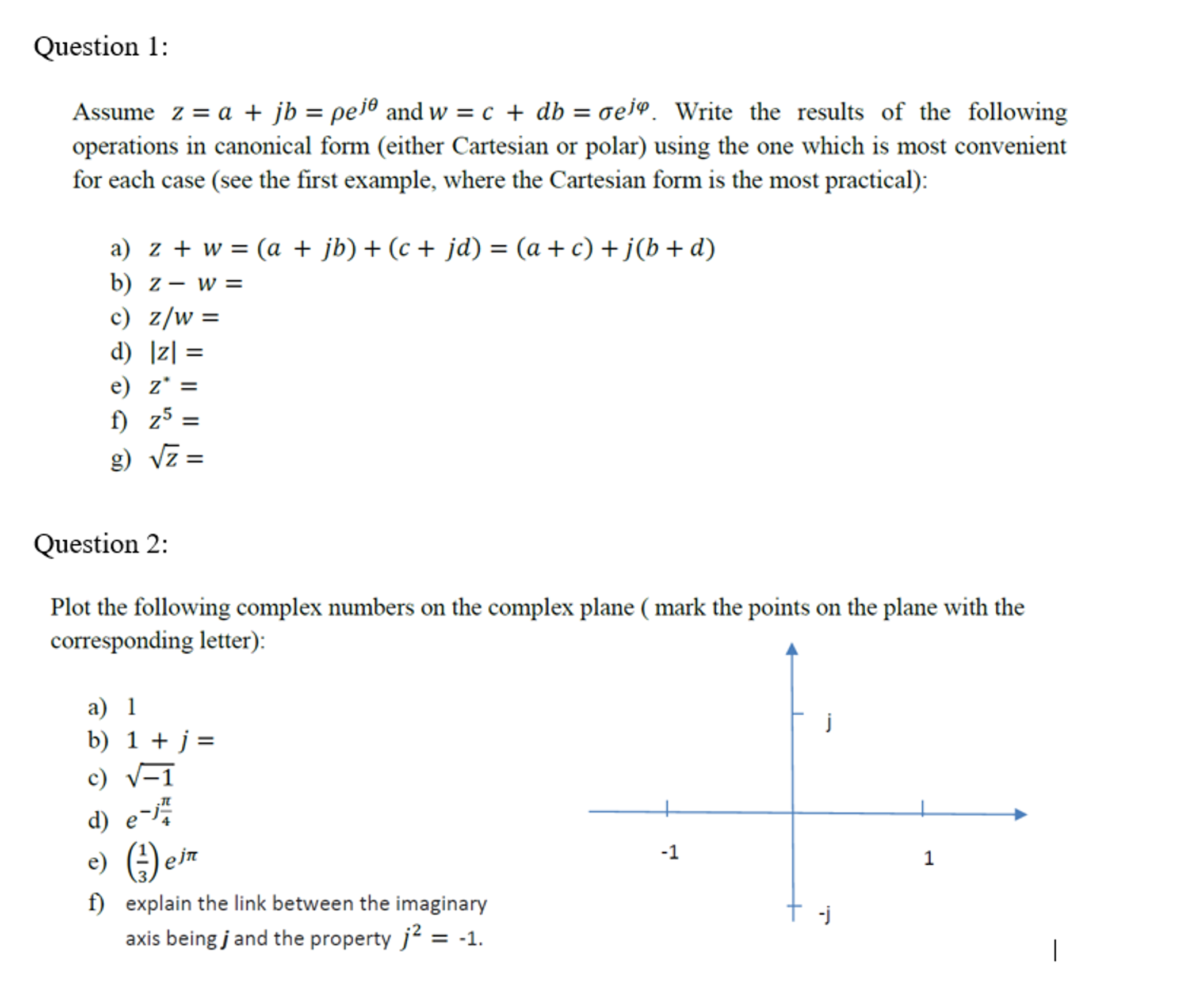 Solved Assume Z A Jb Rho E J Theta And W C Db Chegg Com