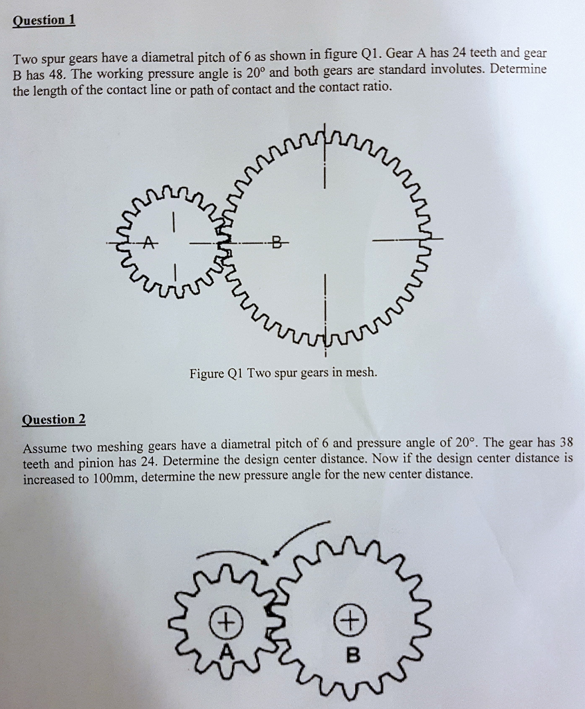 Spur Gears - Geometry of spur gears and gear meshes