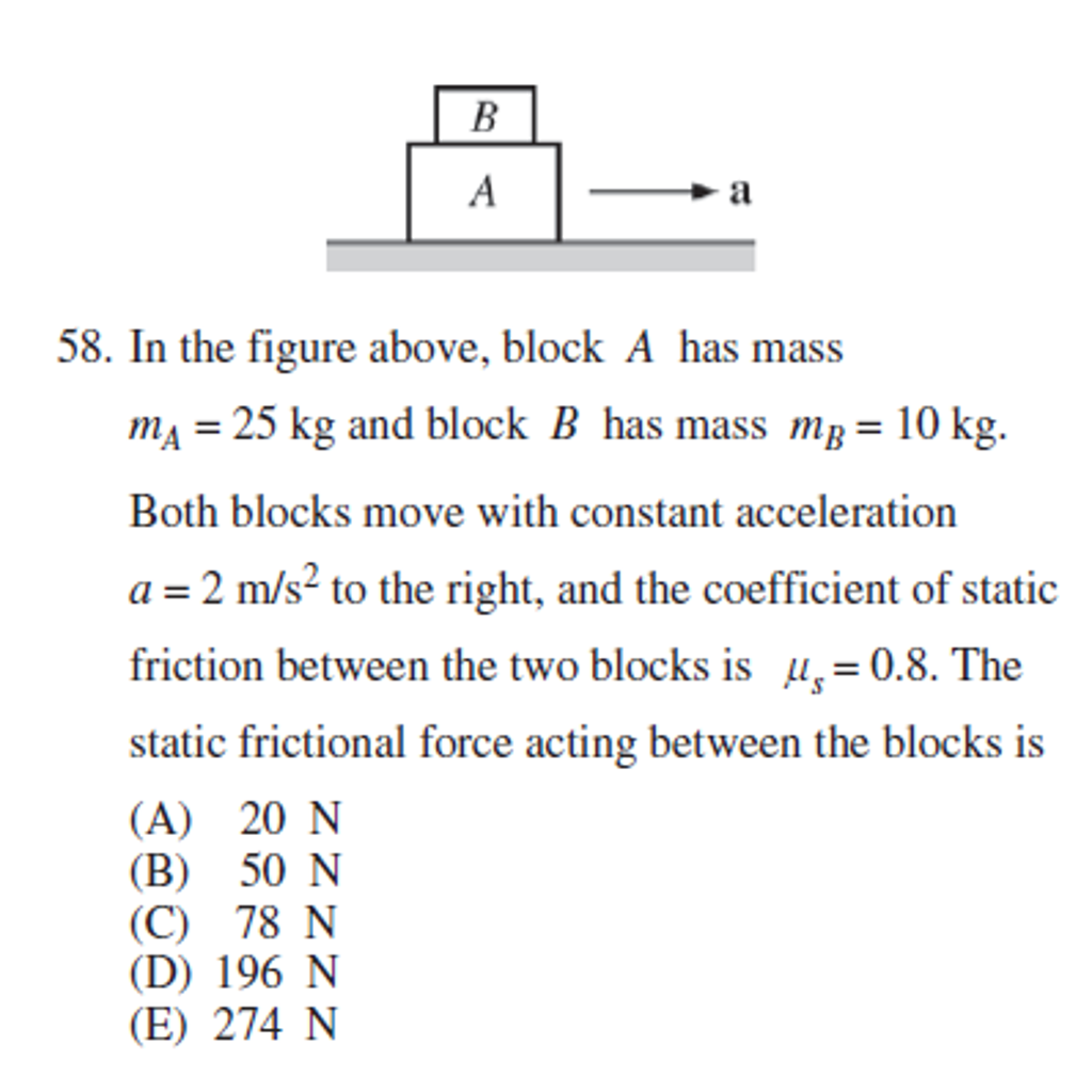 Solved Physics Gre Practice Test Question Why Is The Ans Chegg Com