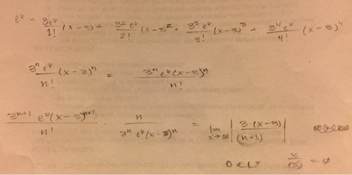 Solved What Is The Taylor Series For F X E 3x About A 3 Chegg Com