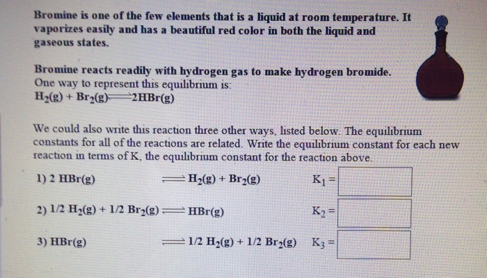 Solved Bromine Is One Of The Few Elements That Is A Liqui