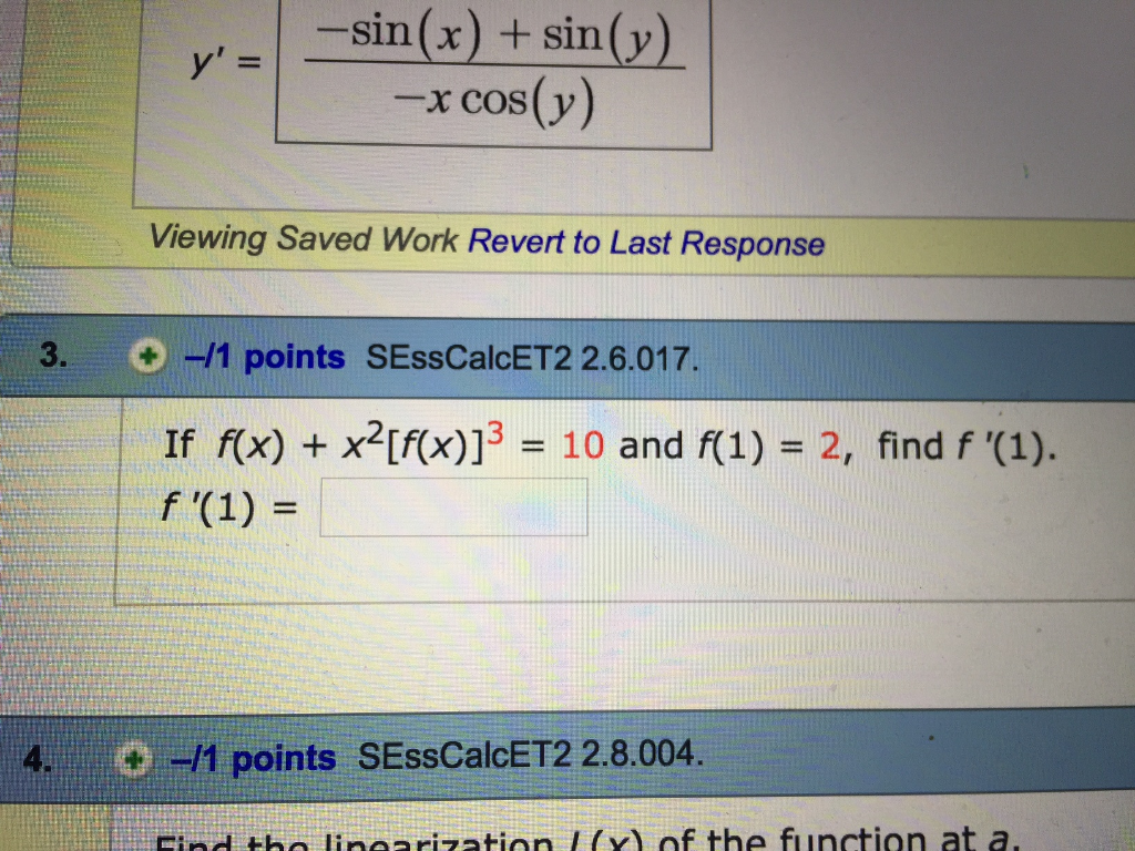 Solved If F X X 2 F X 3 10 And F 1 2 Find F 1 Chegg Com
