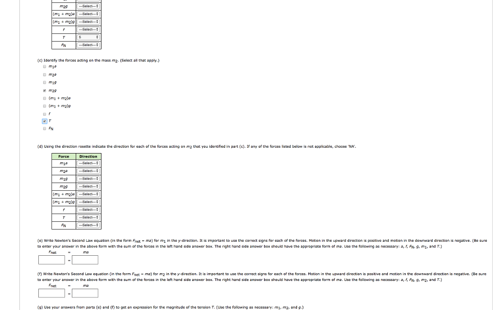 Atwood machine formulas picture