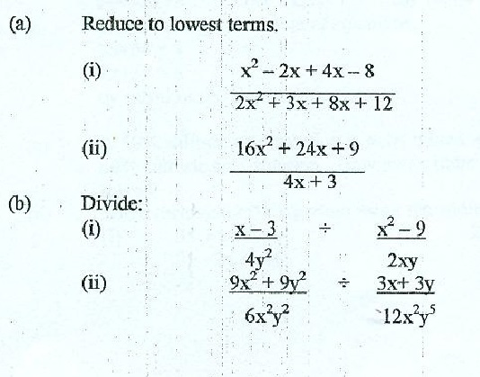 A Reduce To Lowest Terms I X 2 2x 4x Chegg 