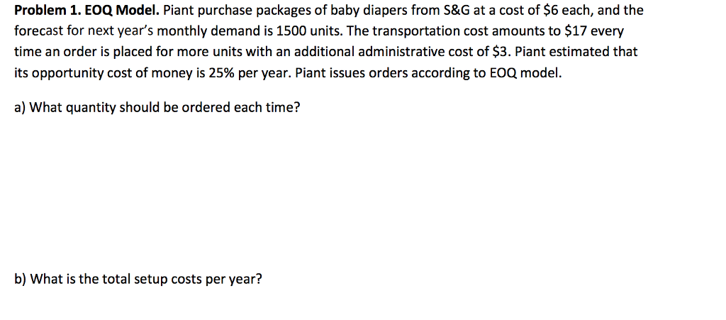 package of diapers cost