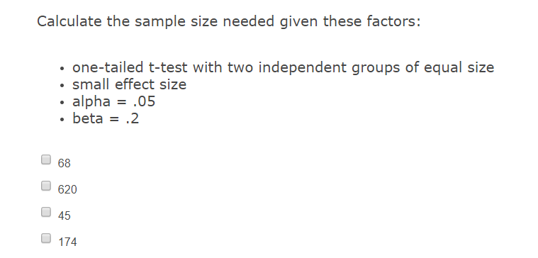 Solved Question 2 Calculate The Sample Size Needed Given Chegg Com