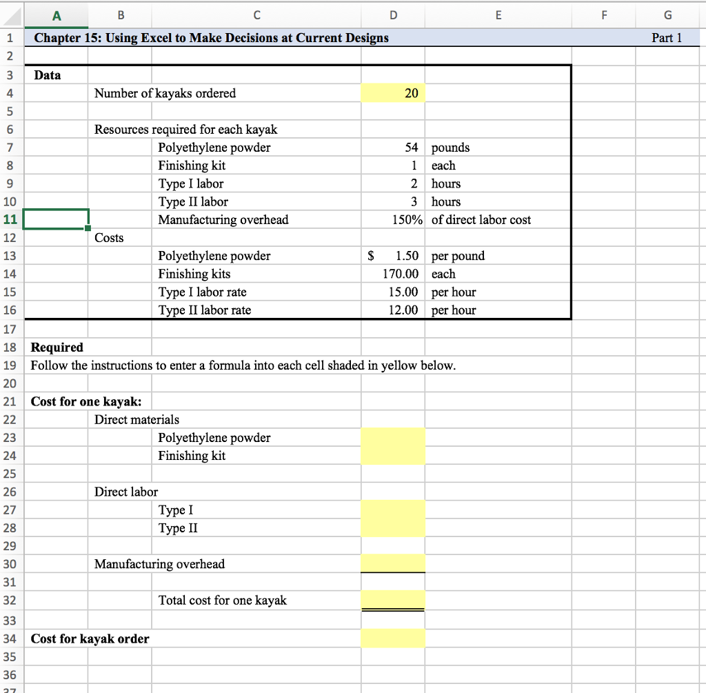 Solved: CHAPTER 15 Using Excel To Make Decisions At Curren 