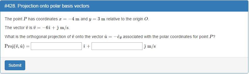 Solved The Point P Has Coordinates X 4 M And Y 3 M R Chegg Com