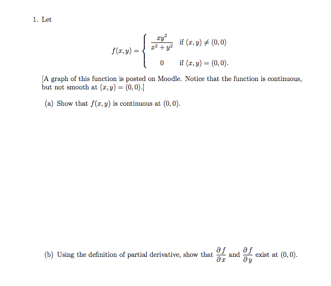 Solved Let F X Y Xy 2 X 2 Y 2 If X Y Notequalto Chegg Com