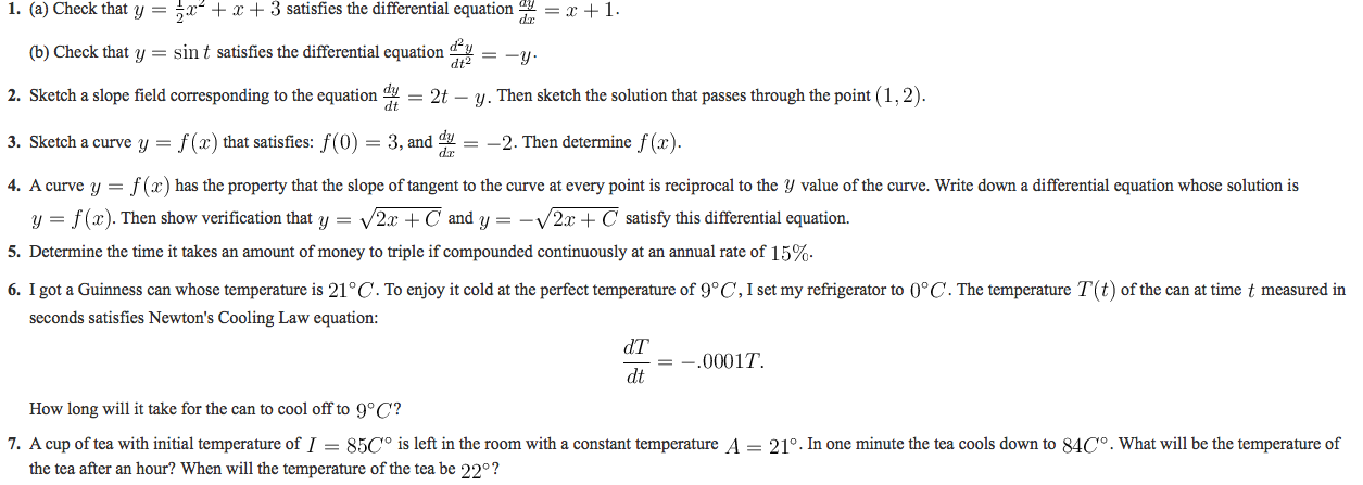 Solved Check That Y 1 2x 2 X 3 Satisfies The Differ Chegg Com