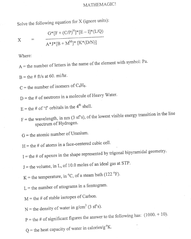 Solved Solve The Following Equation For X Ignore Units Chegg Com