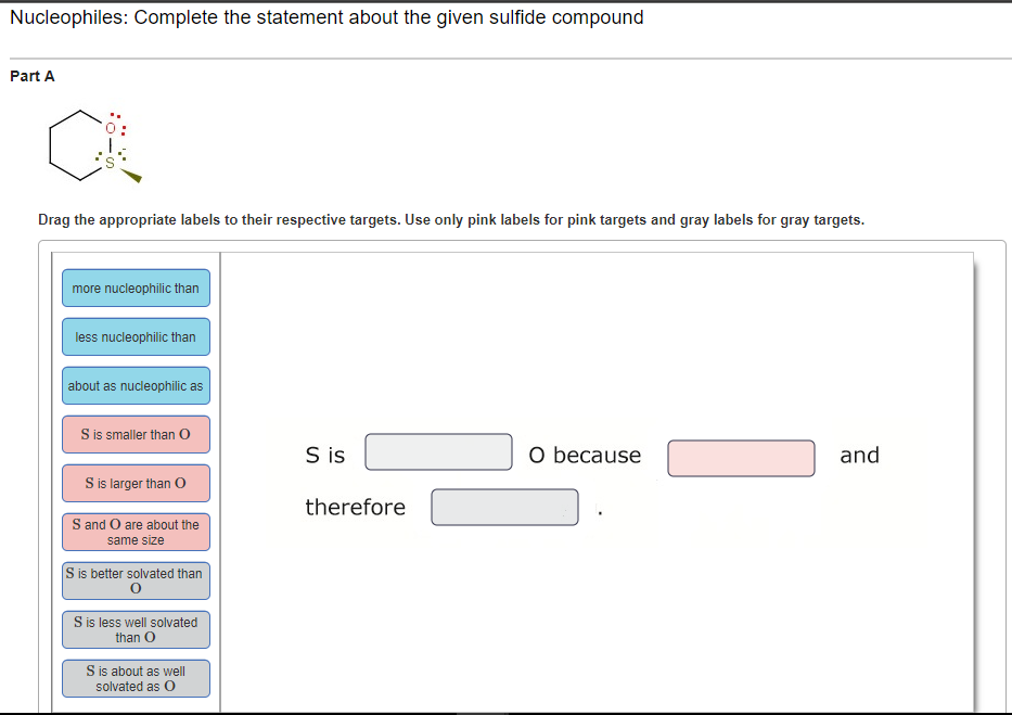 Solved Nucleophiles Complete The Statement About The Giv