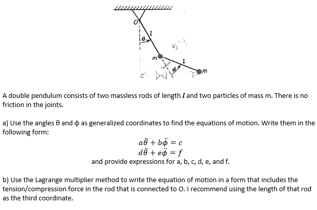 Double pendulum lagrangian