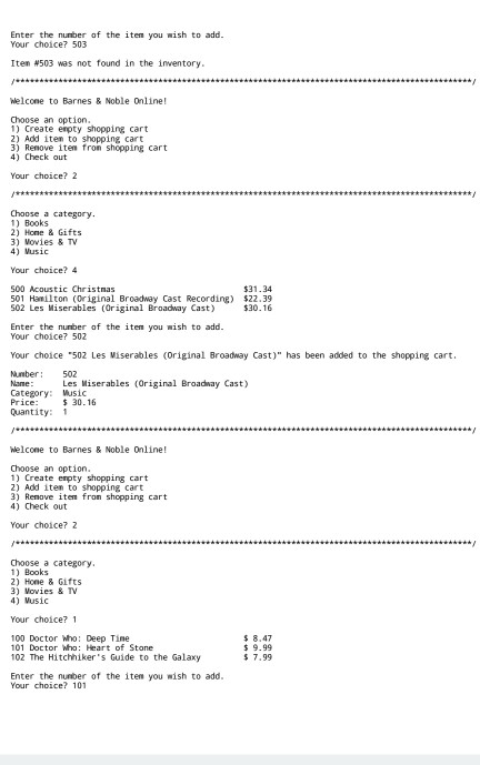 Solved: Sample Text File (Excerpt): (Note Format: Item Num... | Chegg.com