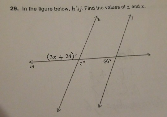 Solved 29 In The Figure Below H Ll J Find The Values O Chegg Com