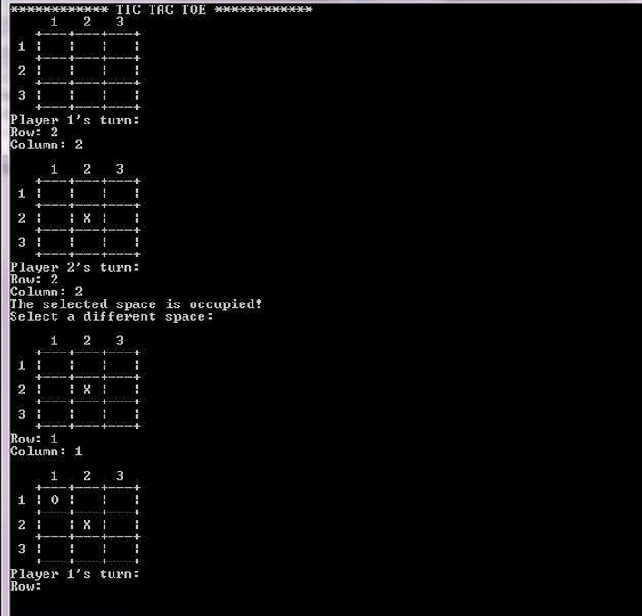 Solved: For Your Program You Will Write A Tic-Tac-Toe Game ...