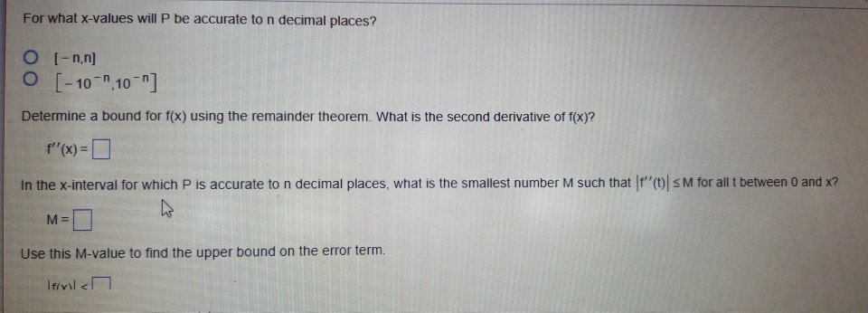 Let P Be An Approximation Of Accurate To N Decim Chegg Com