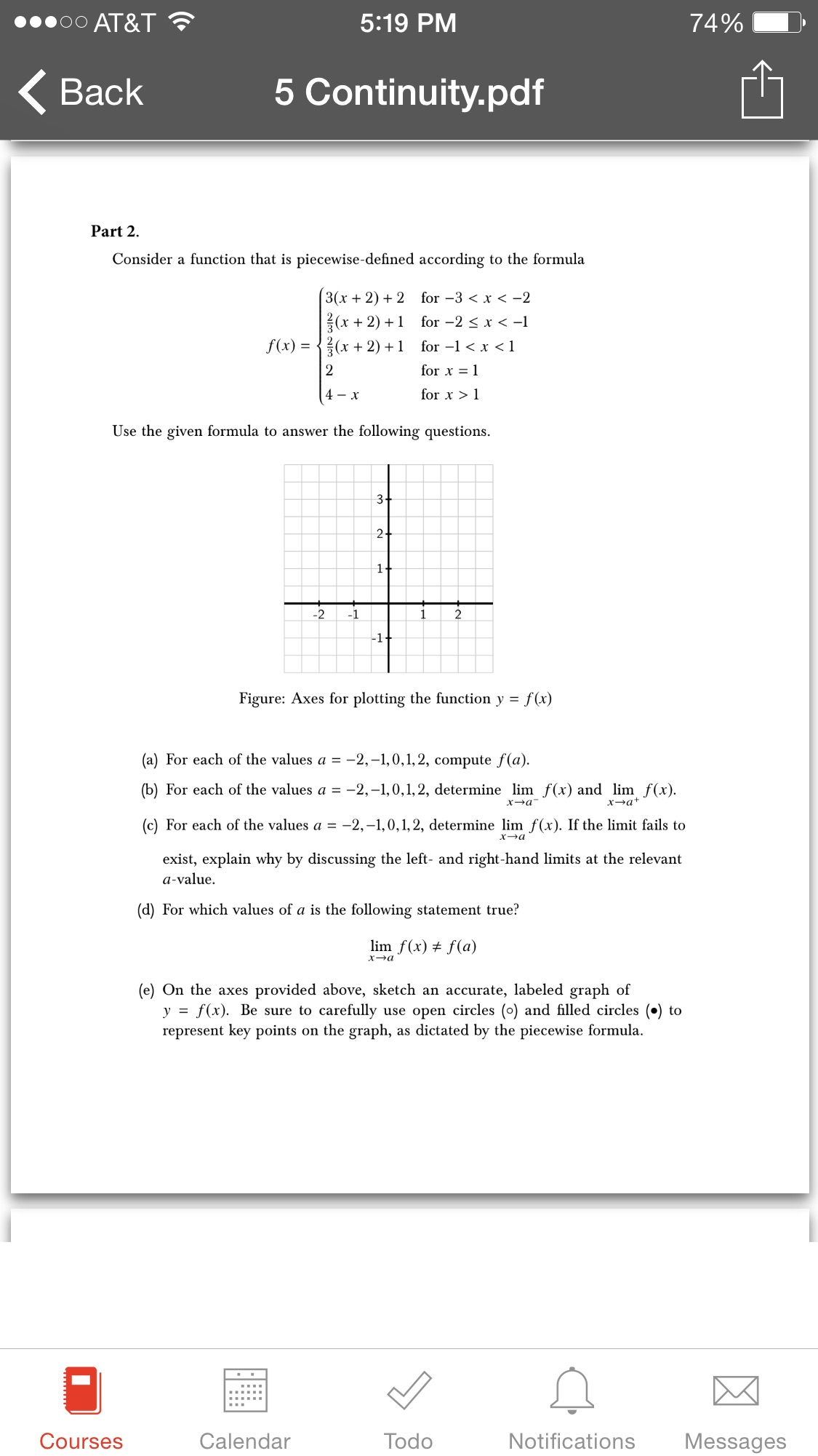 Solved 519 Pm Oo Att Back 5 Continuitypdf Part 2 Consi