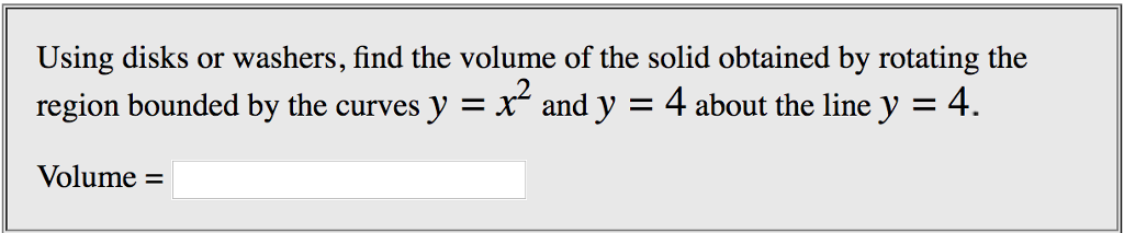 Disc method worksheet picture