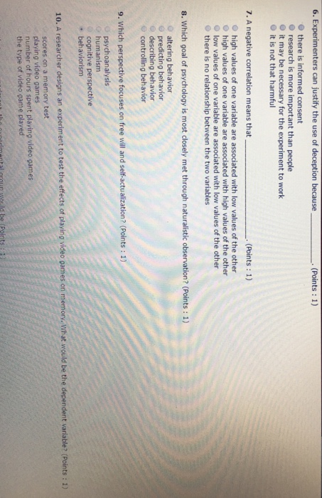 Solved Is An Experiment In Which Participants Do Not Know Chegg Com
