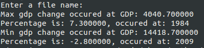 Answered! Assignment Specifications The lines of interest in the file GDP. txt are the 9h line which has the annual change in... 4