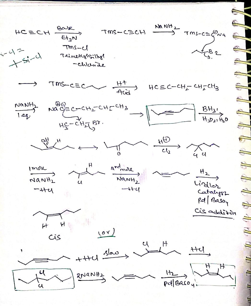 Question & Answer: Provide the reagents needed to perform each step of the retrosynthesis shown. a mechanism..... 1