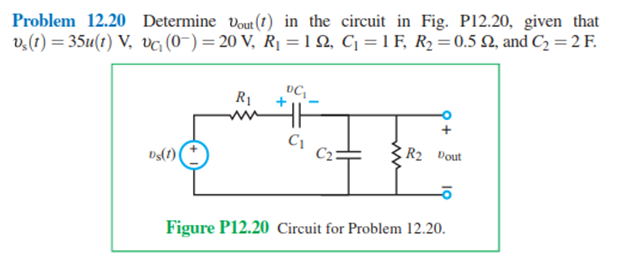 Solved Determine Upsilon Out T In The Circuit In Fig P1 Chegg Com