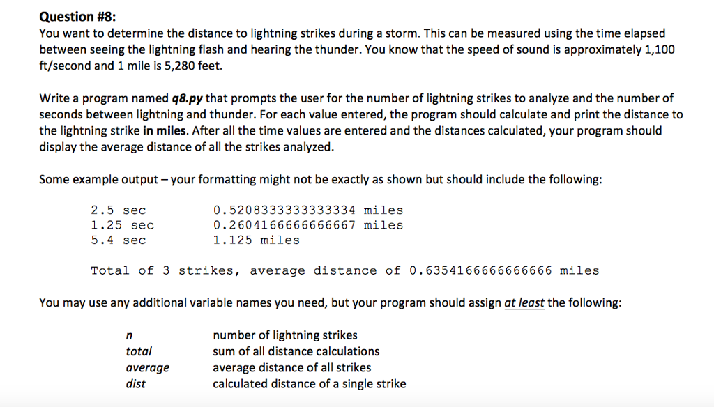 Solved Question #8: You want to determine the distance to 