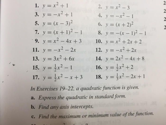Solved How To Do Completing The Square Method For 15 And Chegg Com