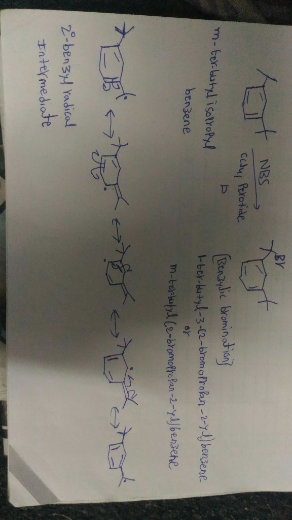 Question & Answer: A) Input the name of this benzene derivative starting material using the o/m/p design..... 1