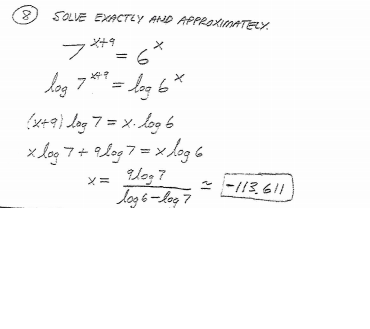 Can Some One Explain To Me How Xlog 7 9log 7 Log 6 Chegg Com