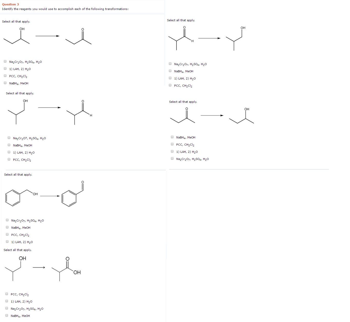 Solved Identify The Reagents You Would Use To