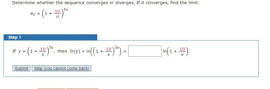 Solved Determine Whether The Sequence Converges Or Diverg Chegg Com