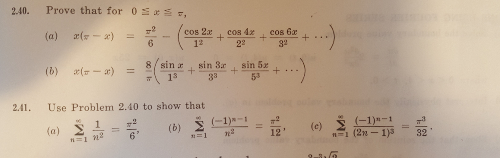 Prove That For 0 X Pi A X Pi X Pi 2 6 Chegg Com