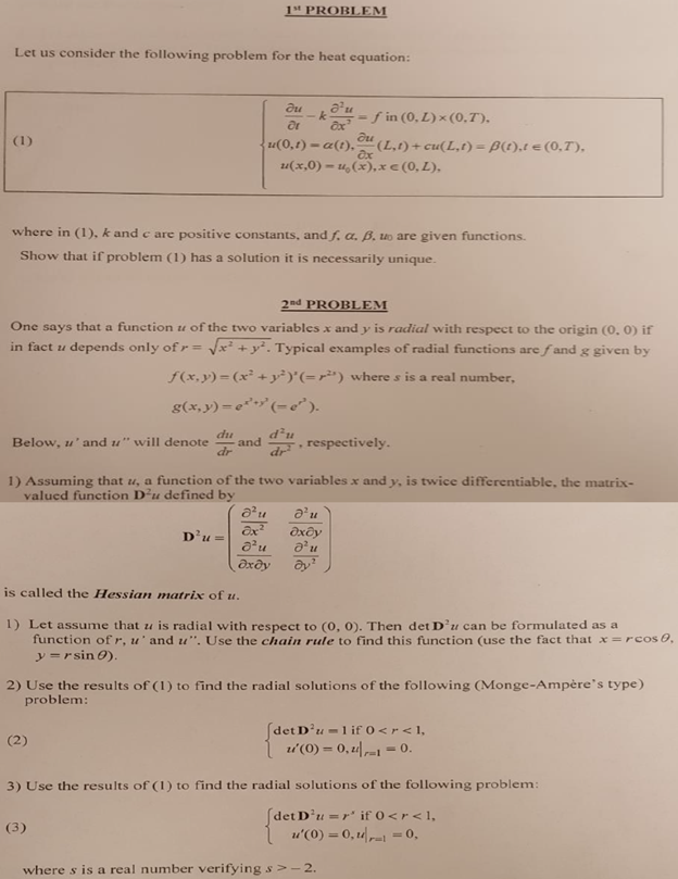 Let Us Consider The Following Problem For The Heat Chegg Com Let Us Consider The Following Problem For The Heat Chegg Com
