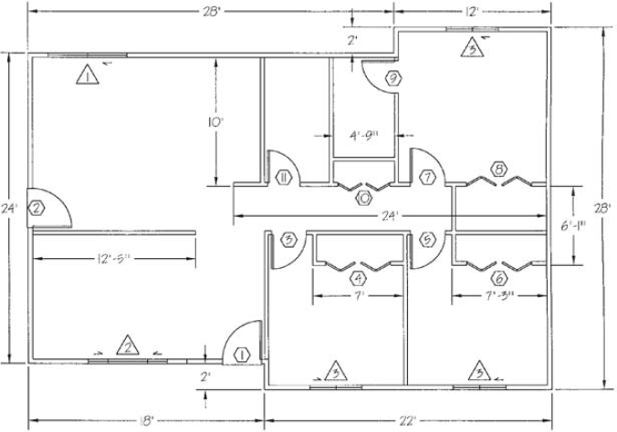 The Figure Shows The Floor Plan For A Chegg Com